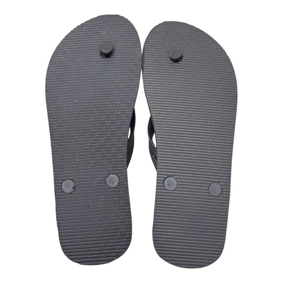 Yes We Vibe Purple Blue Dragonfly Mandala Beach Sandals Womens Flip Flops 7 8 - Picture 3 of 5